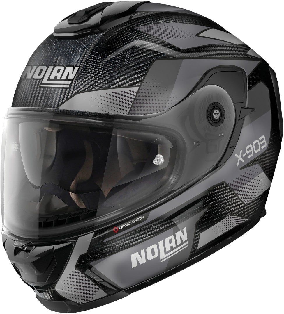 Nolan X-903 Ultra Carbon Highspeed N-Com Hjelm sort mat/grå L (60) Figur 1