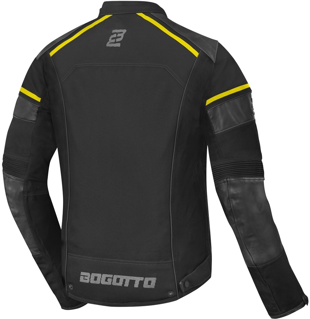 Bogotto Blizzard-X Jachetă textilă impermeabilă pentru motociclete negru/galben M Figura 4