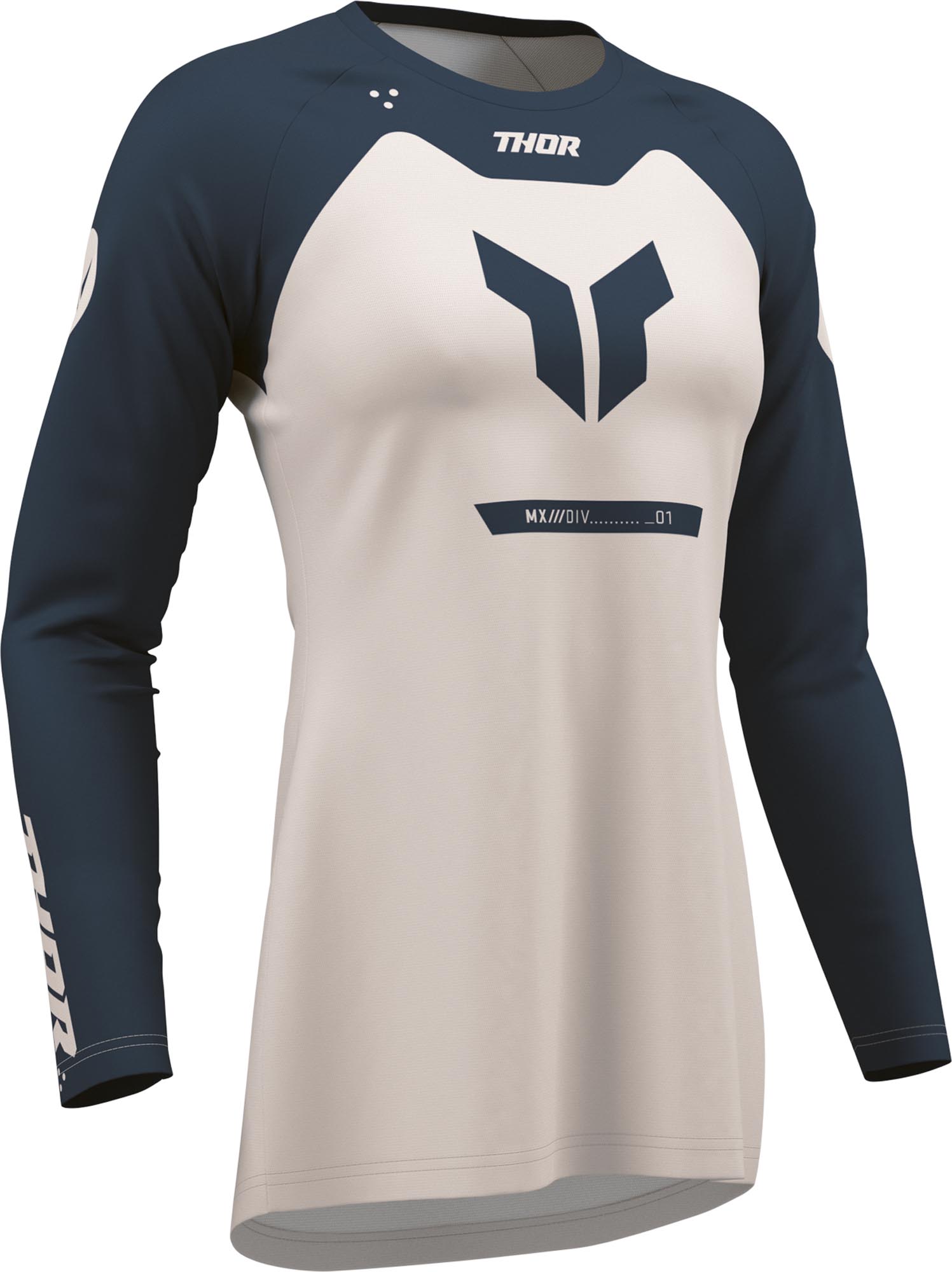 Thor Ridemode Menace Maglia motocross da donna Bianco S Figura 2