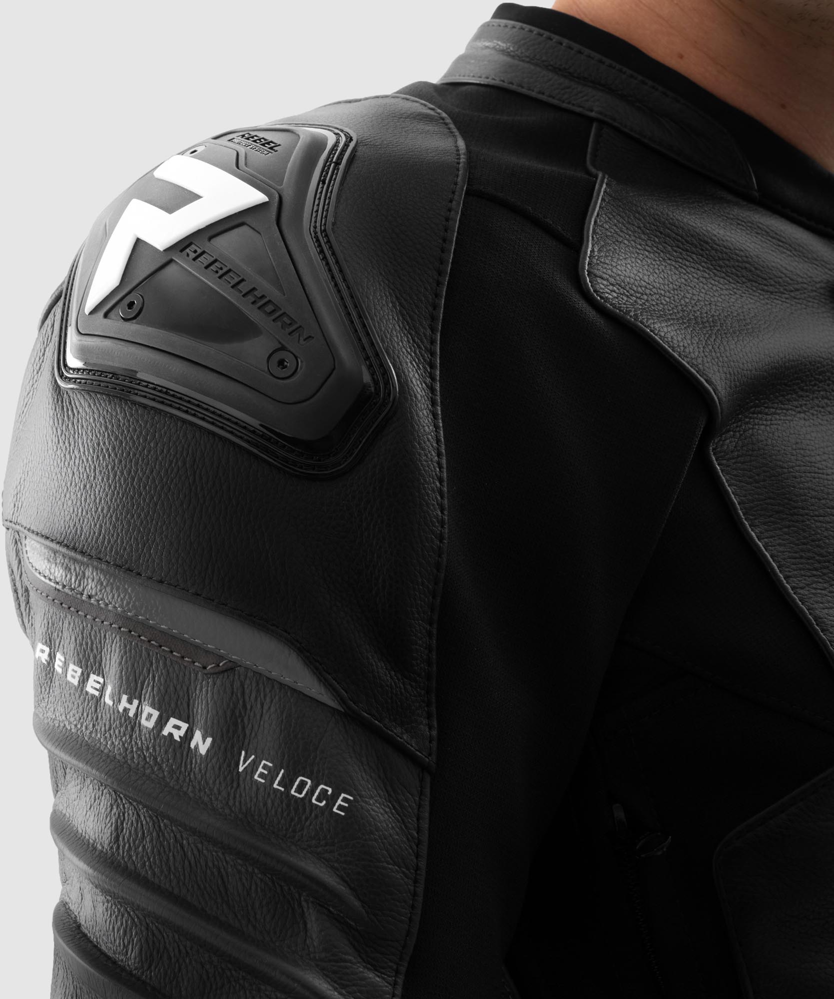 Rebelhorn Veloce Motorcycle Leather Jacket black/white 60 Figure 13