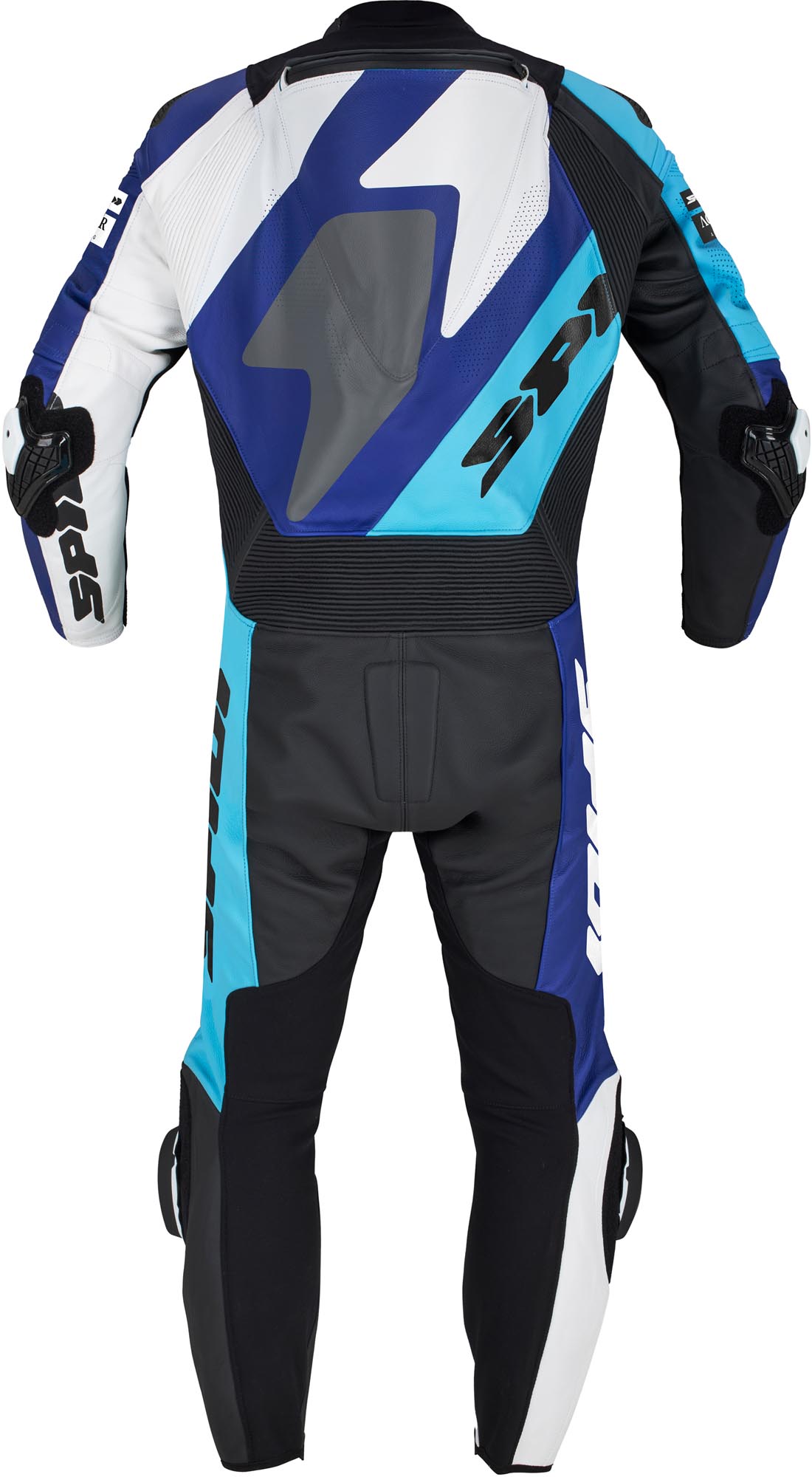 Spidi Gran Premio Pro geperforeerd eendelige motorfietsleren pak wit/blauw 58 Figuur 2