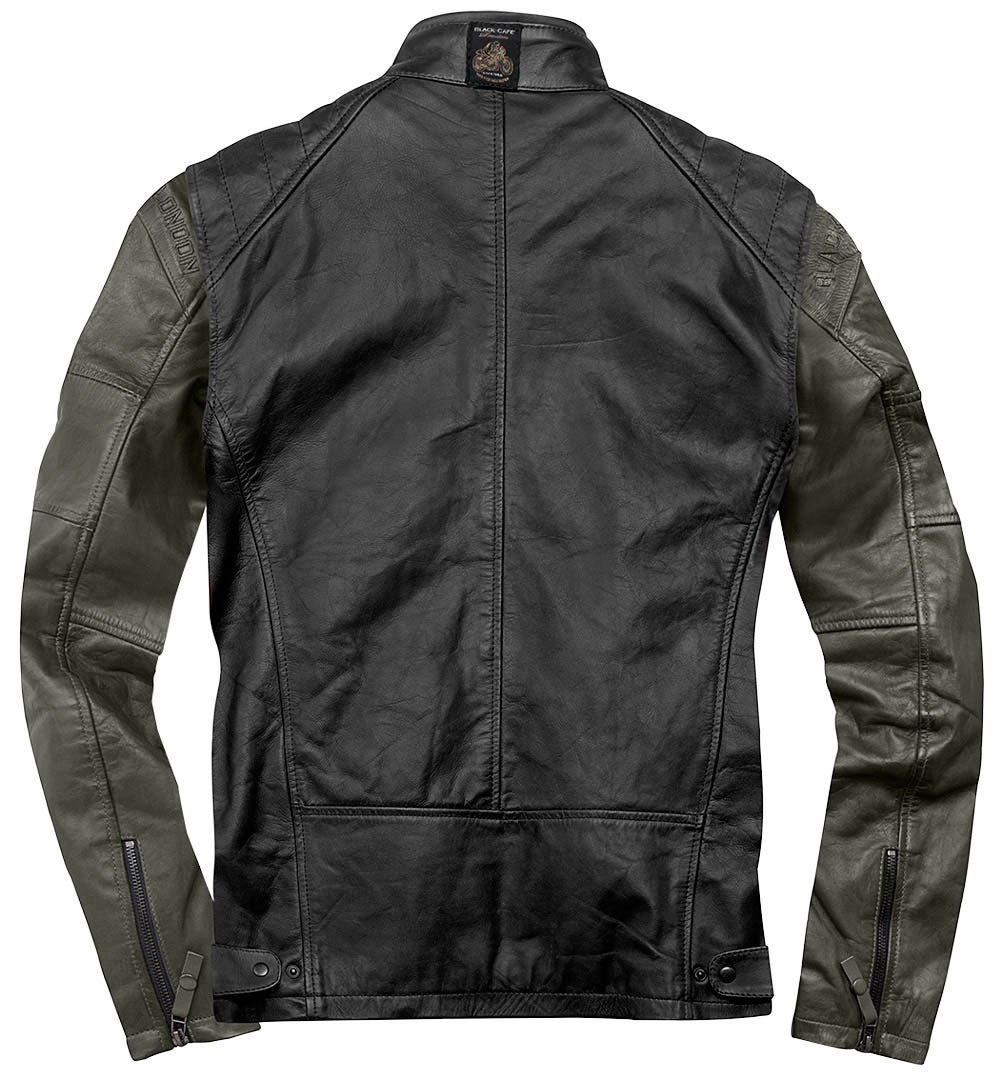 Black-Cafe London Firenze Leather Jacket black/olive 58 Figure 3