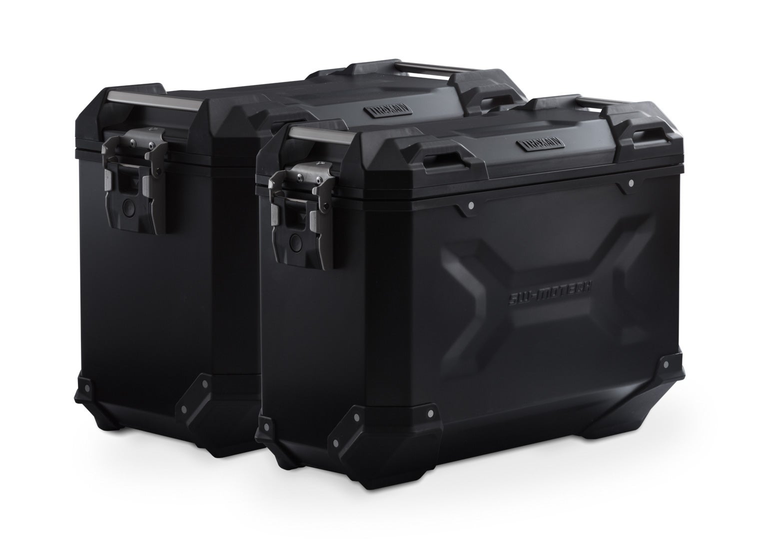 SW-Motech TRAX ADV aluminiumskassesystem for Akrapovic - svart. 45/37 l. Kawasaki KLE500/KLE500 SE (26-). Figur 1