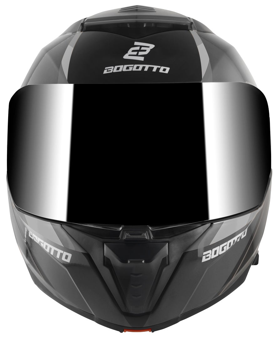 Bogotto FF404 Ezion Casco abatible negro mate/gris S Figura 5