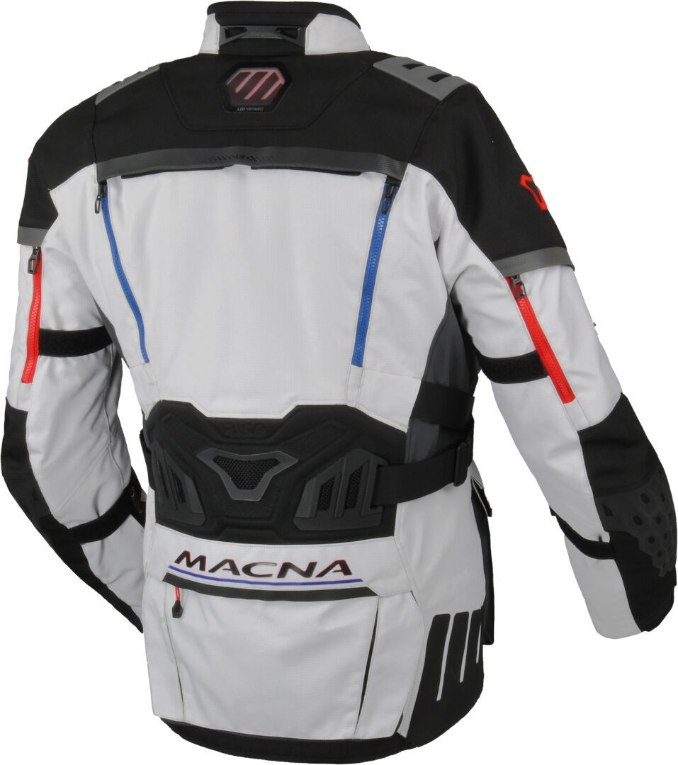 Macna Chieftane veste textile de moto imperméable Gris clair/Noir XXL Figure 2