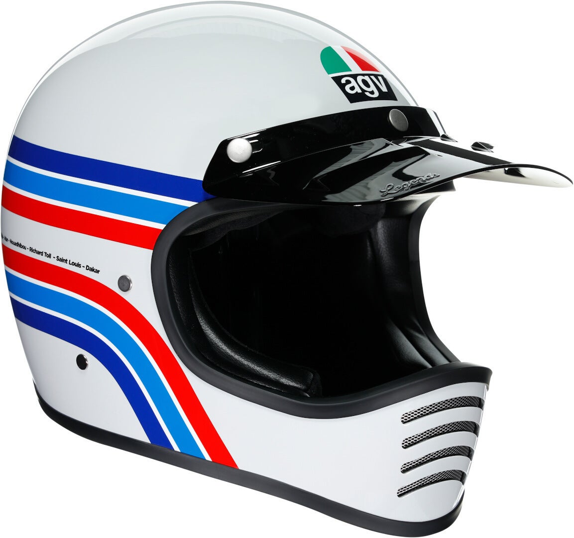 AGV Legends X101 Dakar 87 Helm weiß/rot/blau XL (61/62) Abbildung 1