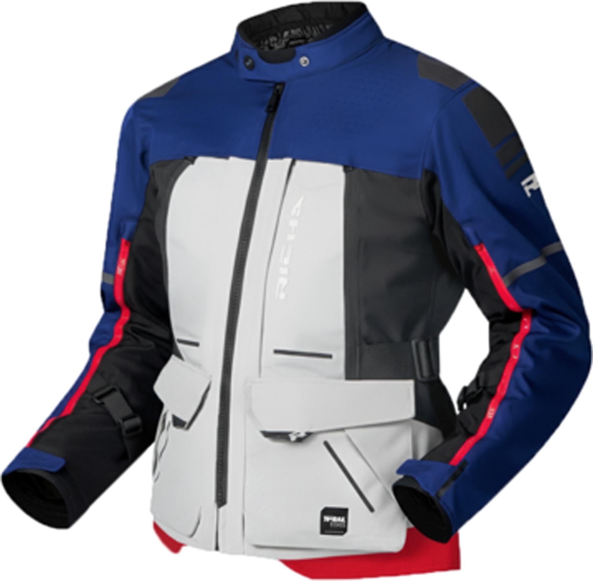 Richa Infinity 3 Adventure waterproof Ladies Motorcycle Textile Jacket blue/red S Figure 1