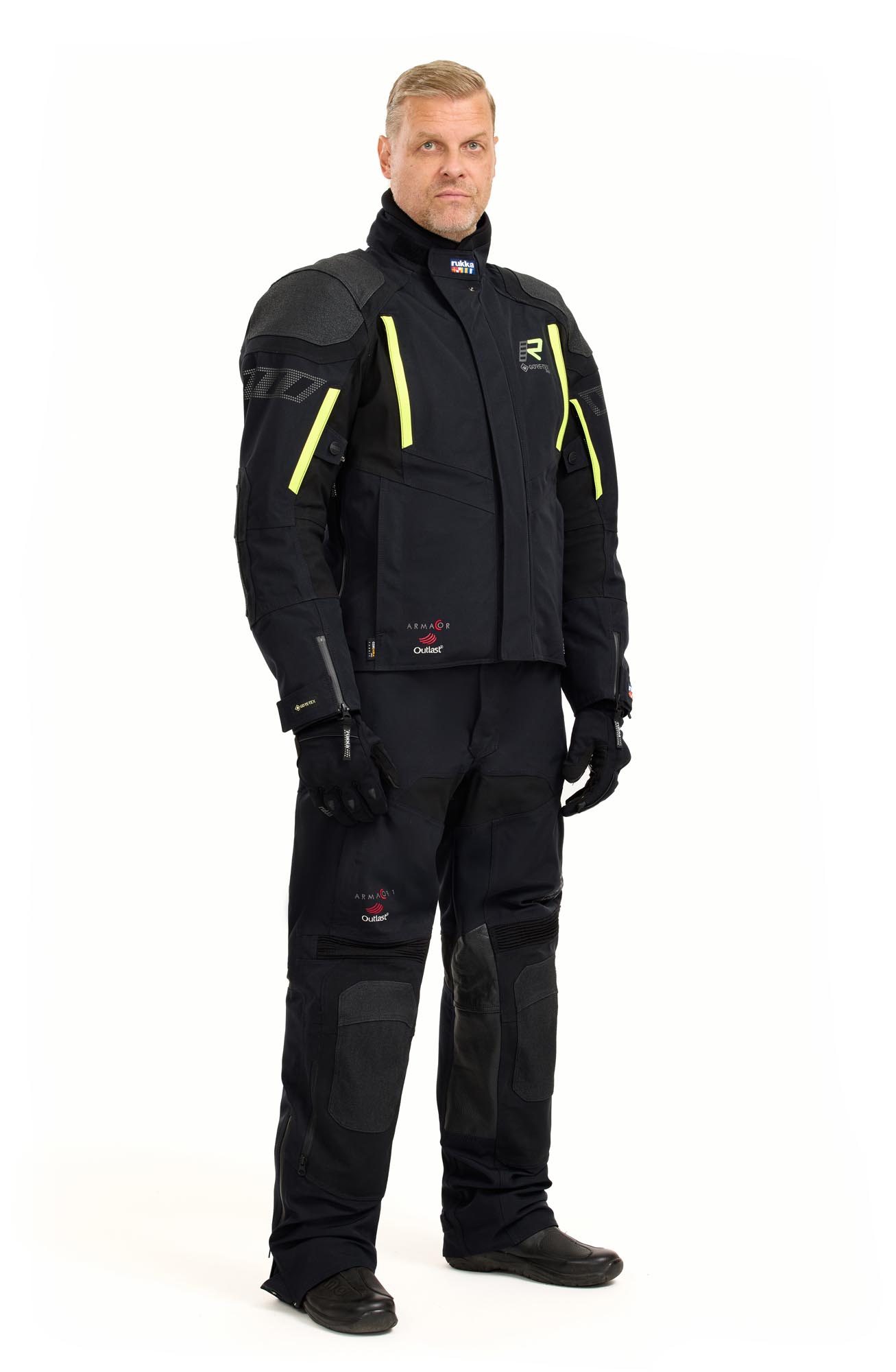 Rukka Shield-R Jaqueta Têxtil de Motocicleta preto/amarelo 54 Figura 4
