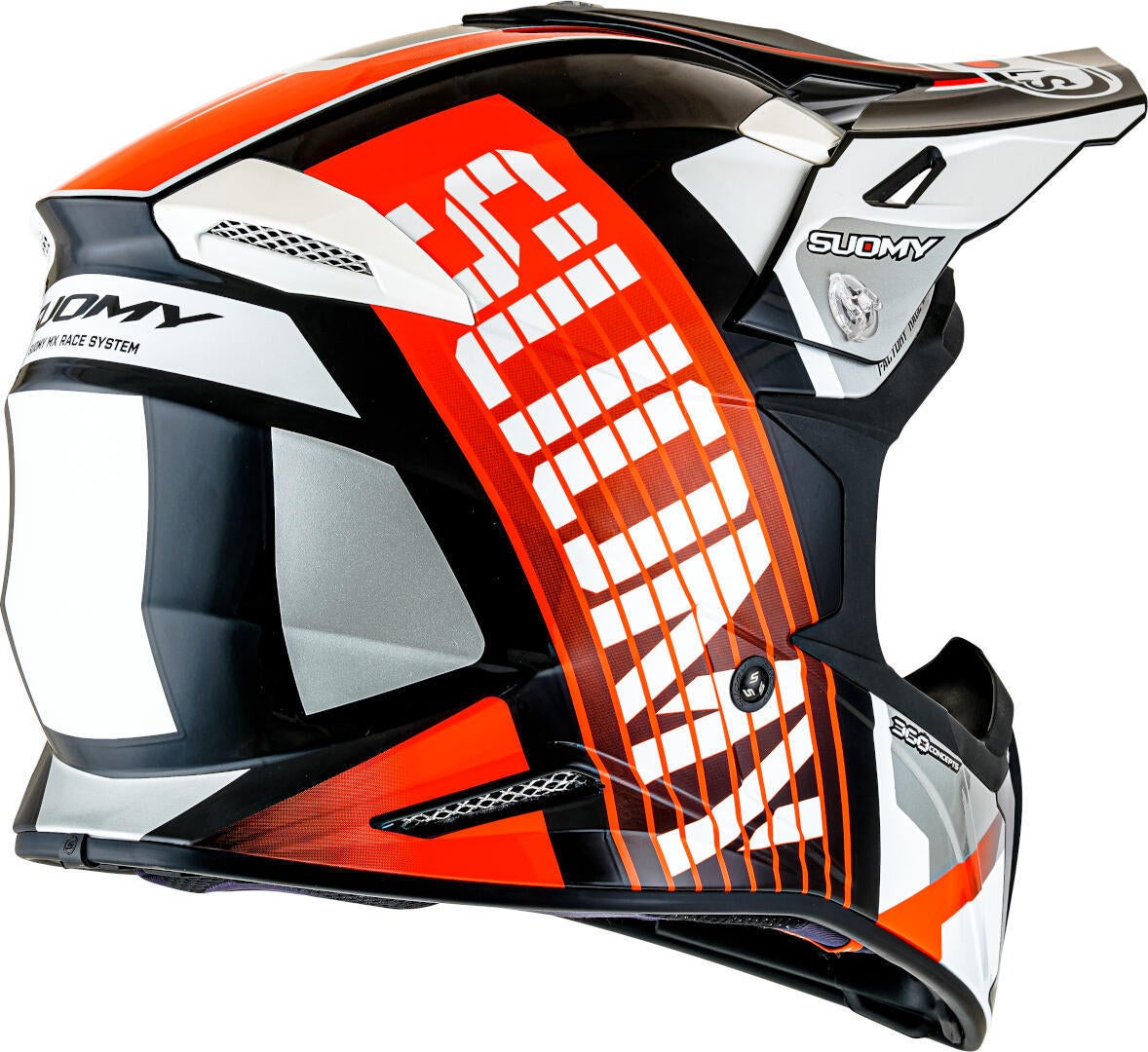 Side view of Suomy X-Wing Amped E06 Motocross Helmet