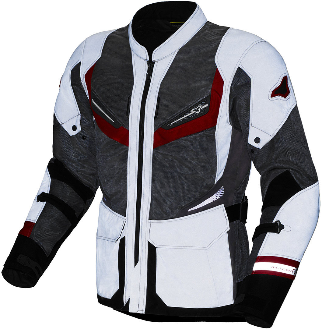 Macna Aerocon NightEye Motorrad Textiljacke rot M Abbildung 3