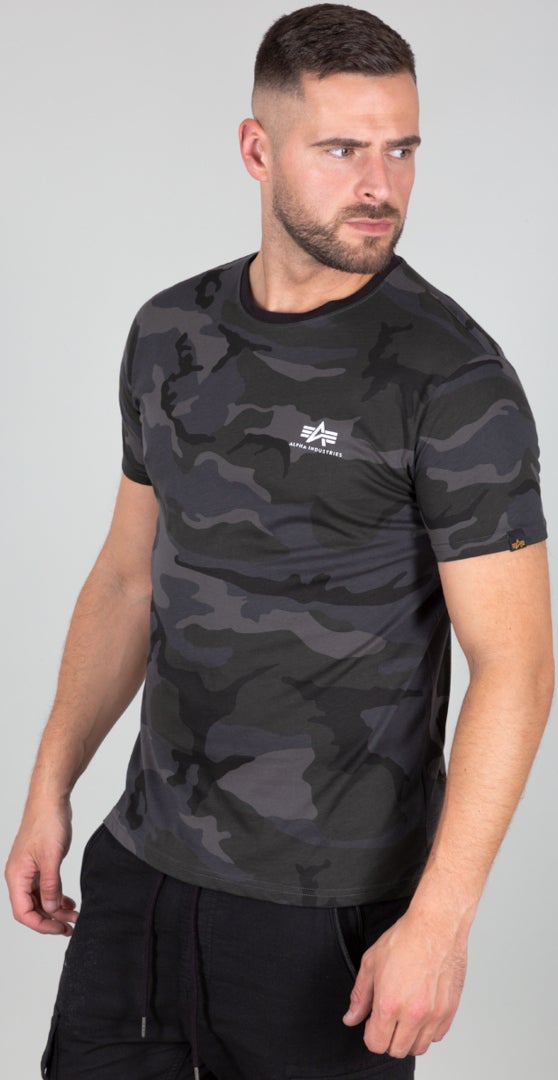 Alpha Industries Backprint Camo Maglietta Mimetismo Scuro M Figura 1