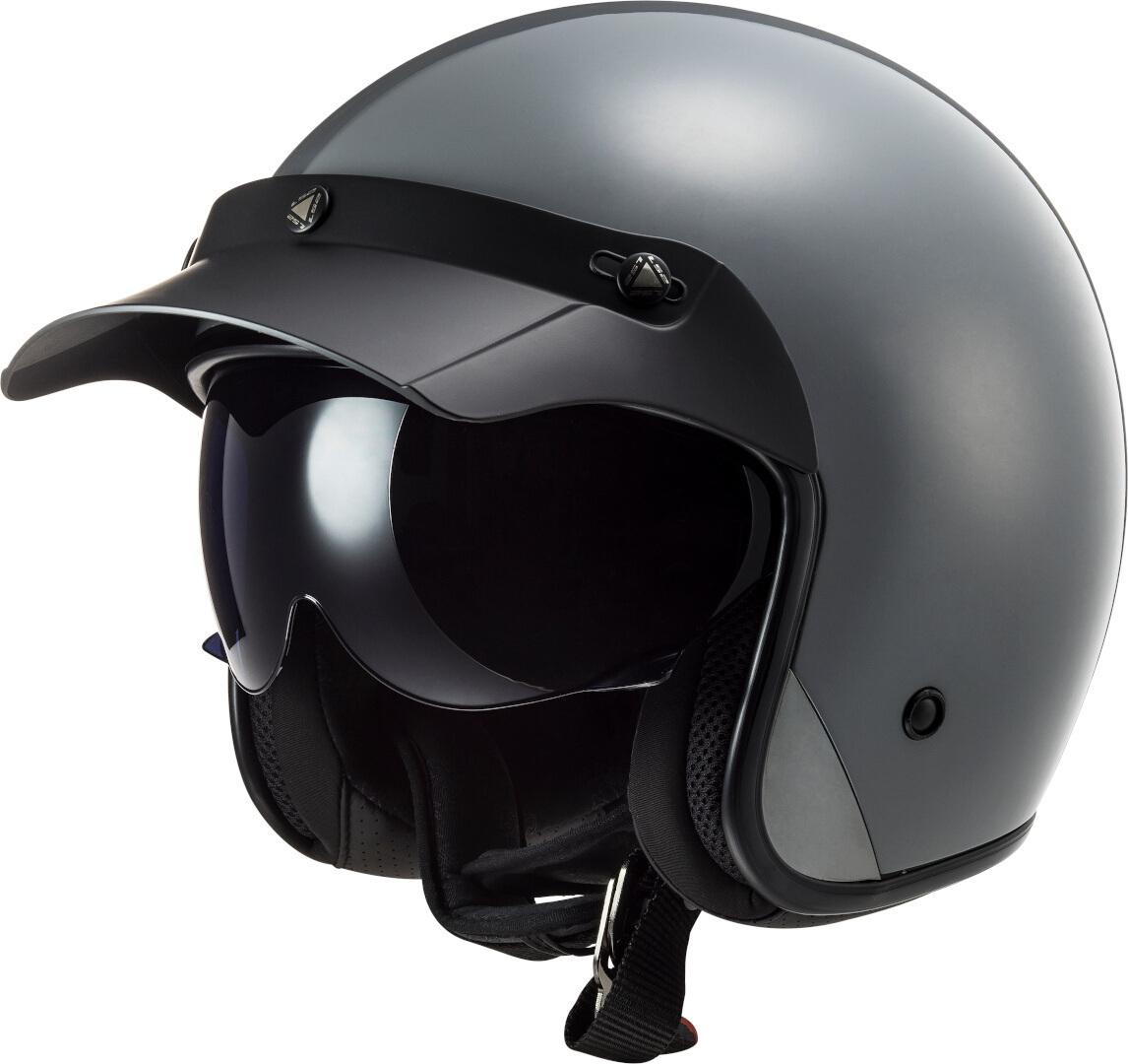 LS2 OF601 Bob Solid Jet Helmet grey L (59/60) Figure 7