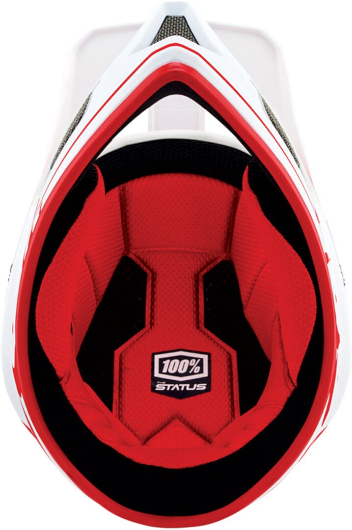 100% Status Downhill Helmet white/red L (59/60) Figure 3