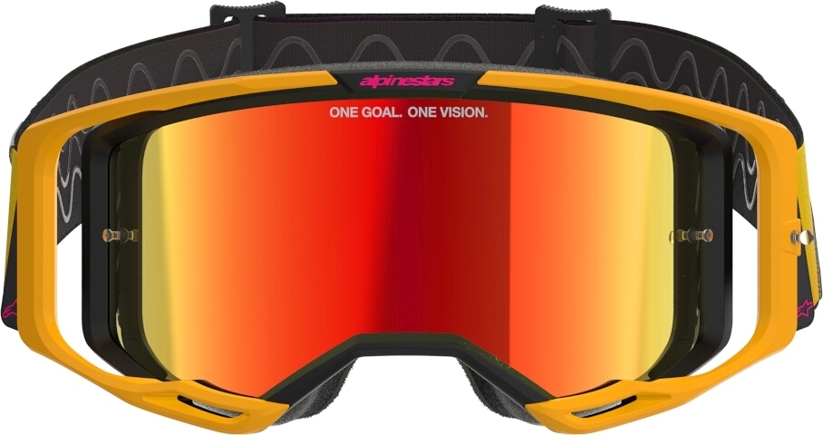 Alpinestars Vision 8 Corp Mirror Ochelari de motocross galben Figura 3