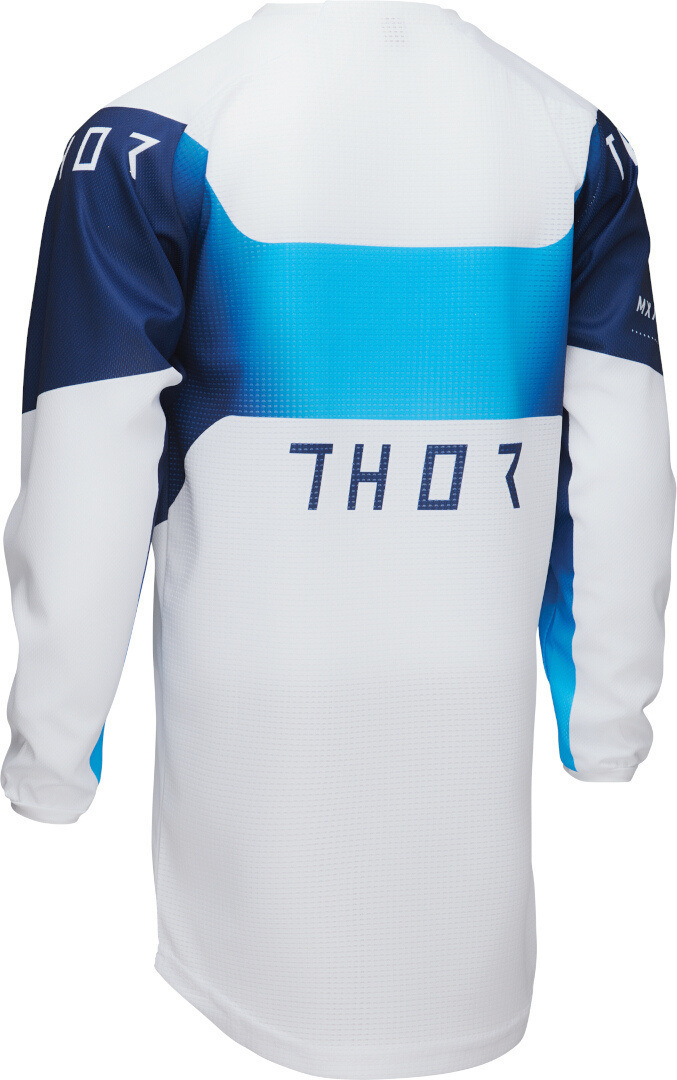 Thor Launchmode Storm Motocross trøje til børn hvid/blå S Figur 4