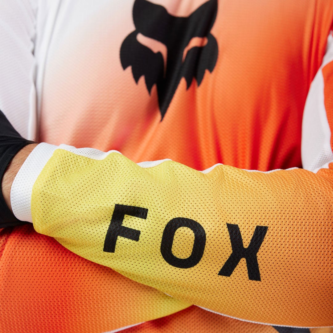 FOX 180 Air Haze Motocross trøje hvid/orange L Figur 3