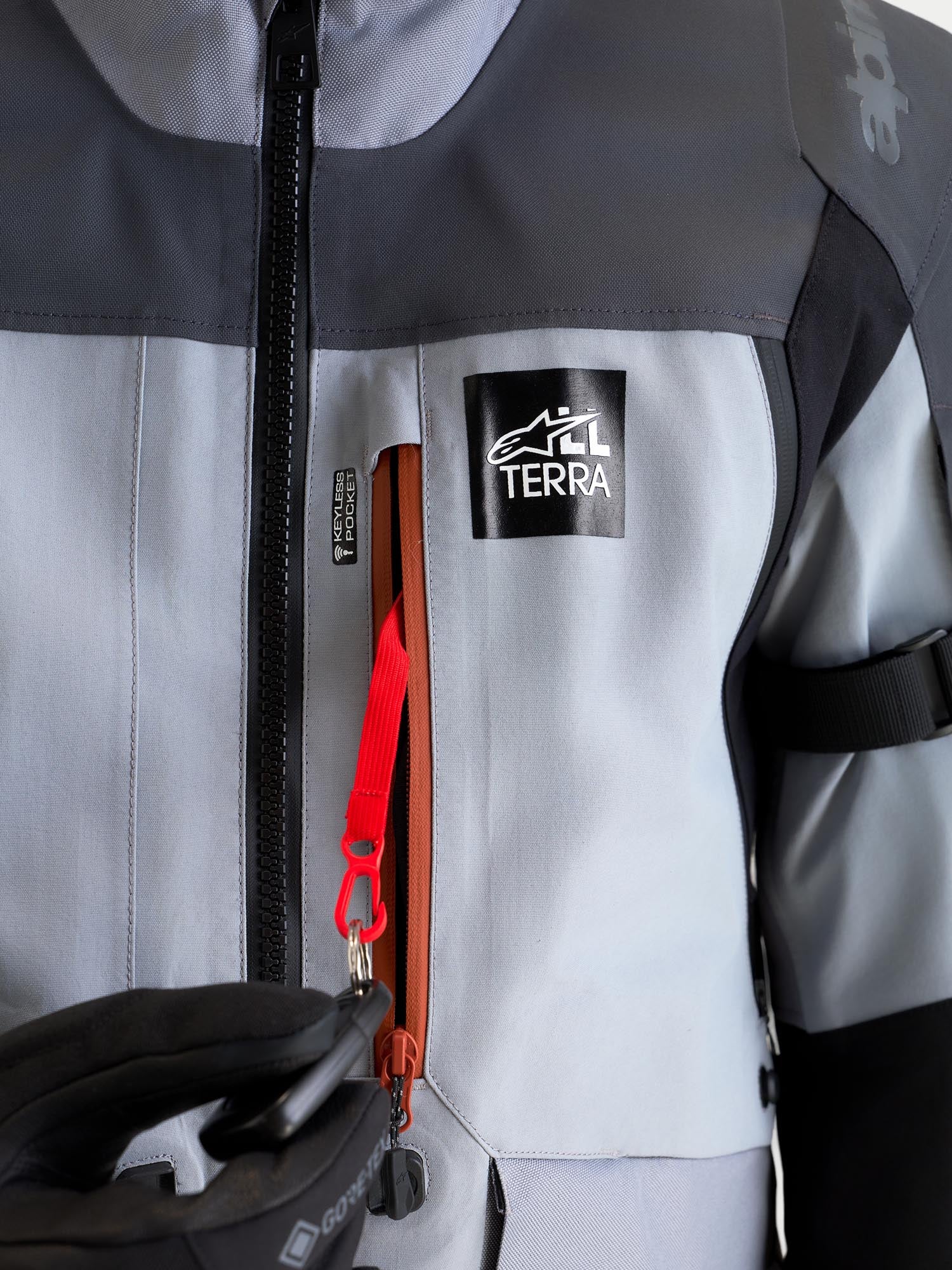 Alpinestars ST-7 V2 2L Gore-Tex vattentät motorcykeltextiljacka grå/svart L Figur 16