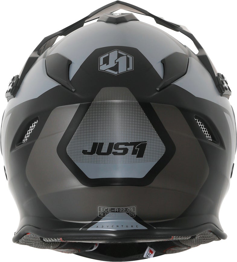 Just1 J34 Pro Tour Motocross hjelm Sort/Titanium S (55/56) Figur 3