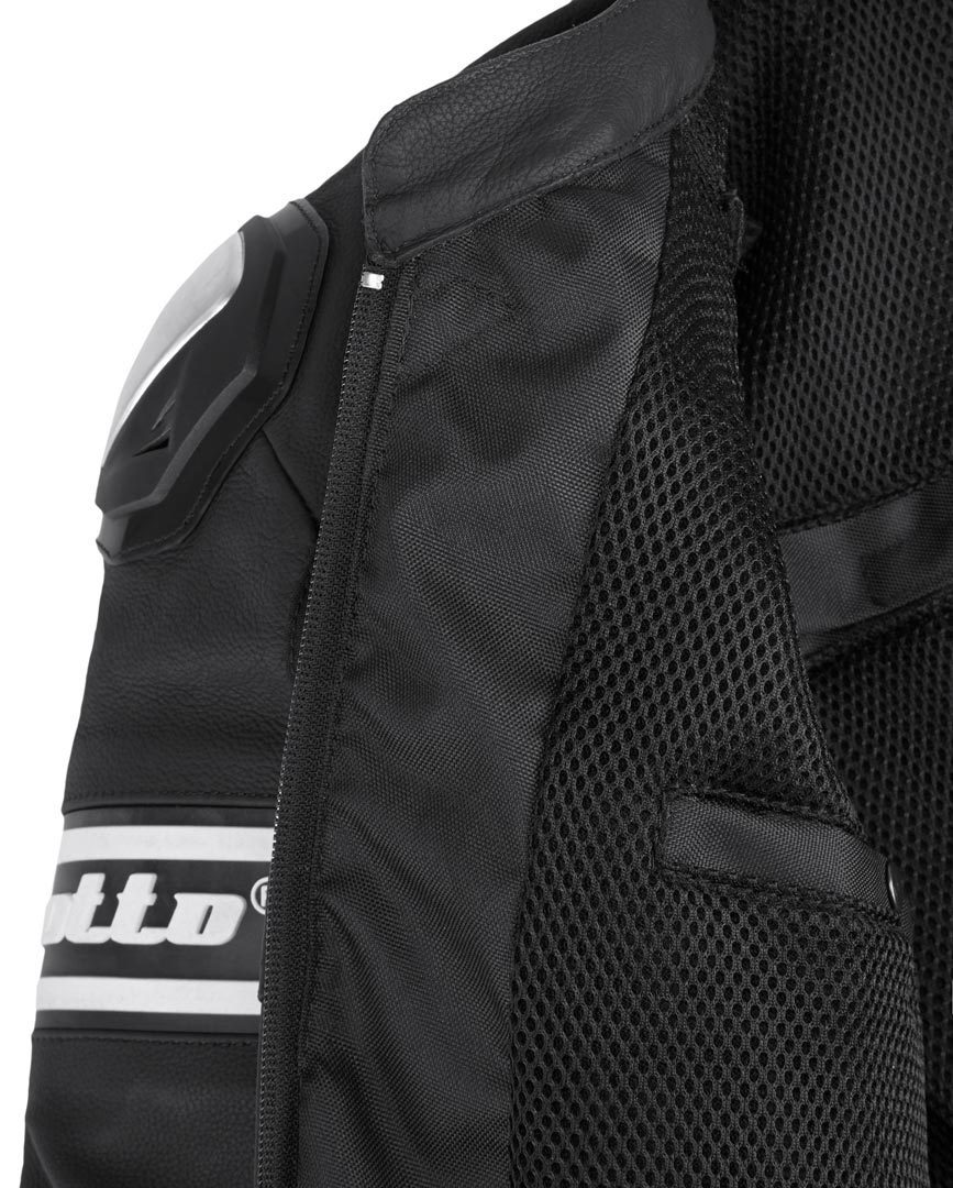 Bogotto Assen Two Piece Motorcycle Leather Suit black/white 52 Figure 5