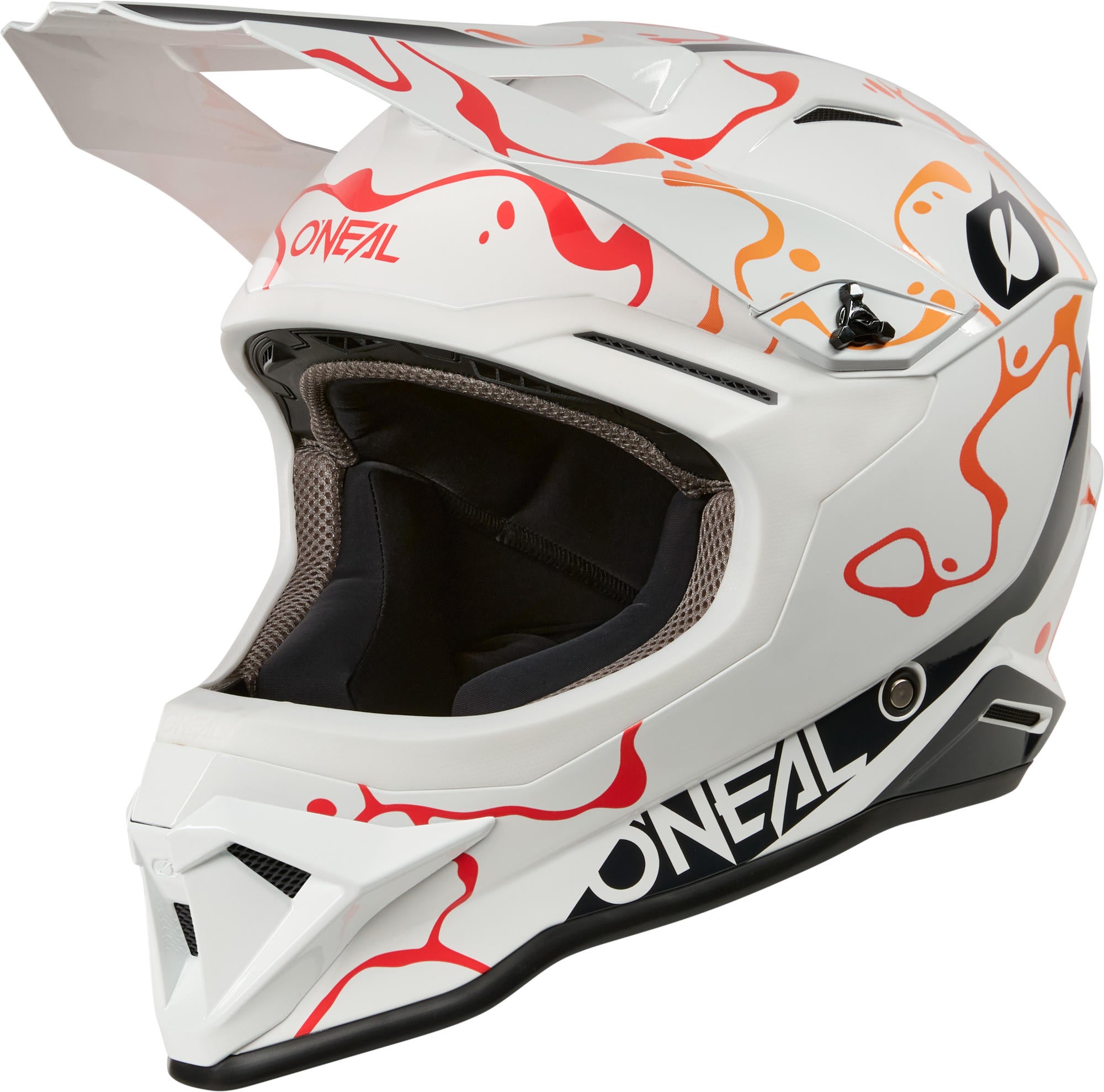 Oneal 1SRS SPLASH Motocross Helm weiß/orange M (57/58) Abbildung 1