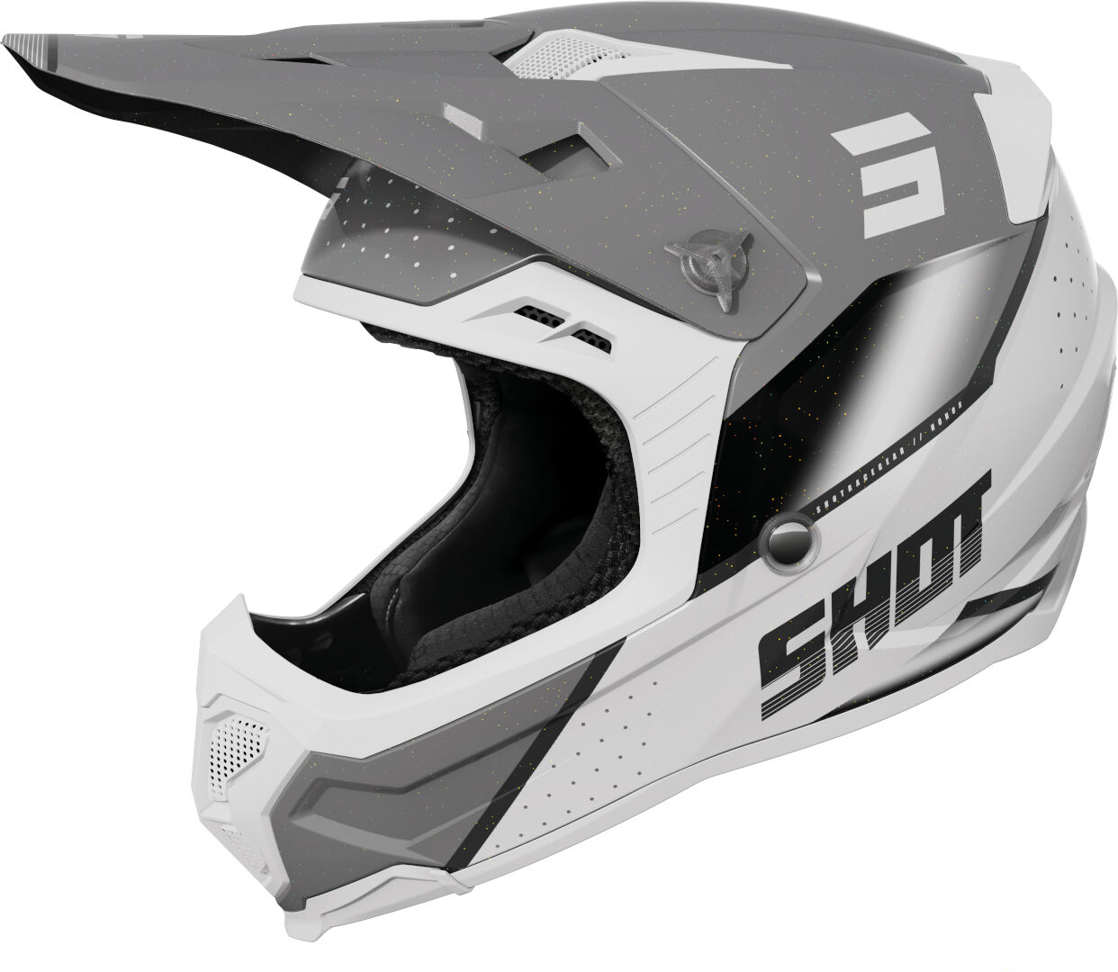 Shot Core Honor Cască de motocross alb/gri XL (61/62) Figura 1