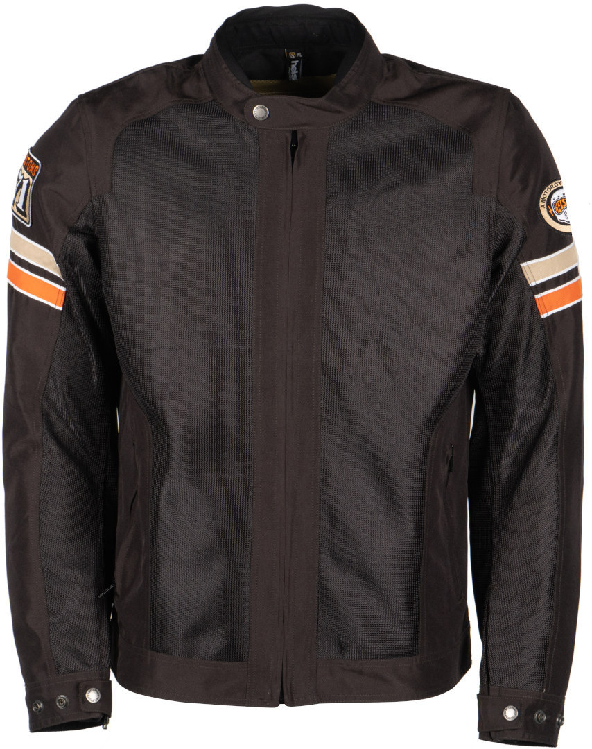 Helstons Elron Mesh Motorcycle Textile Jacket dark brown L Figure 1