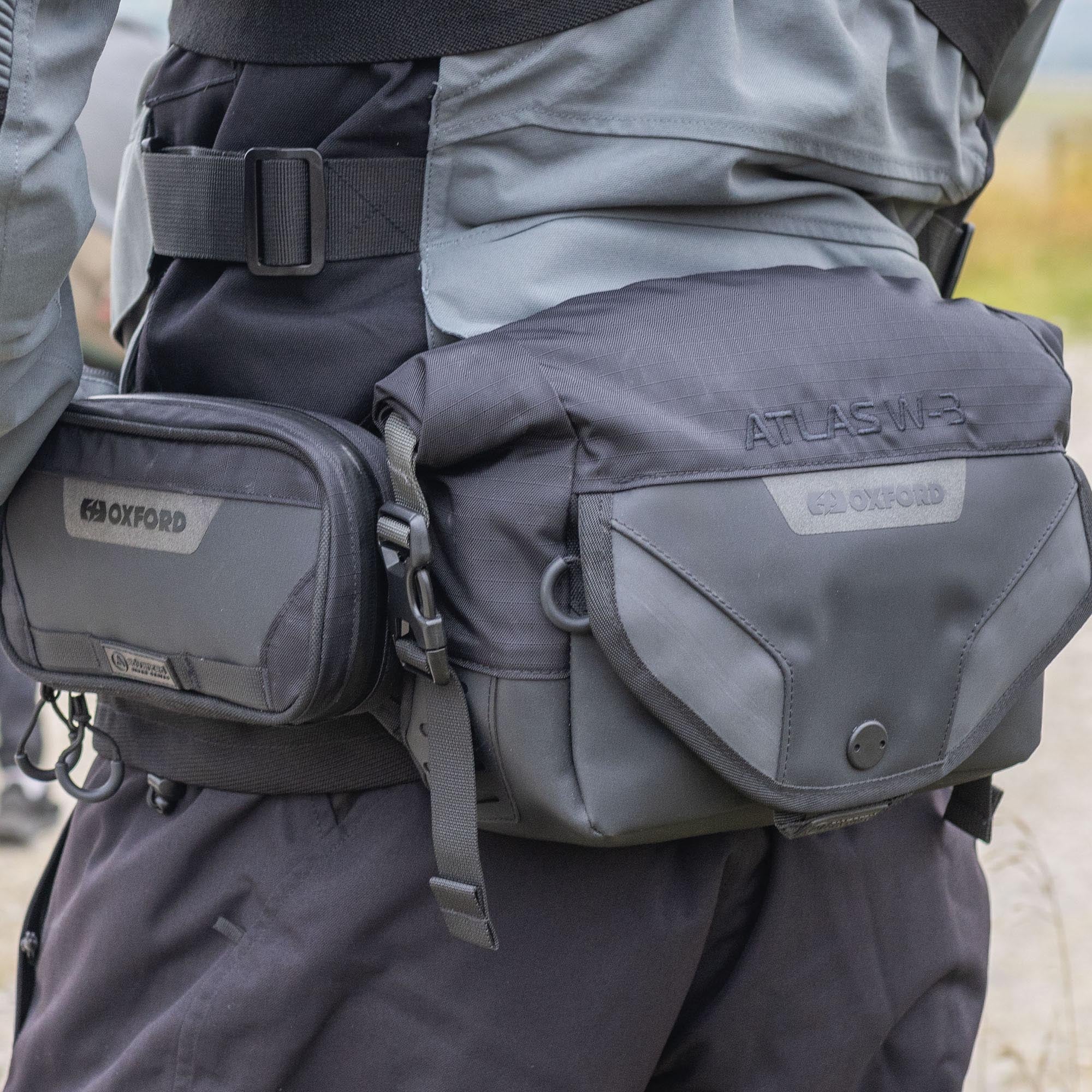 Side view of Oxford Atlas W-3 Waist Bag with Belt Bag