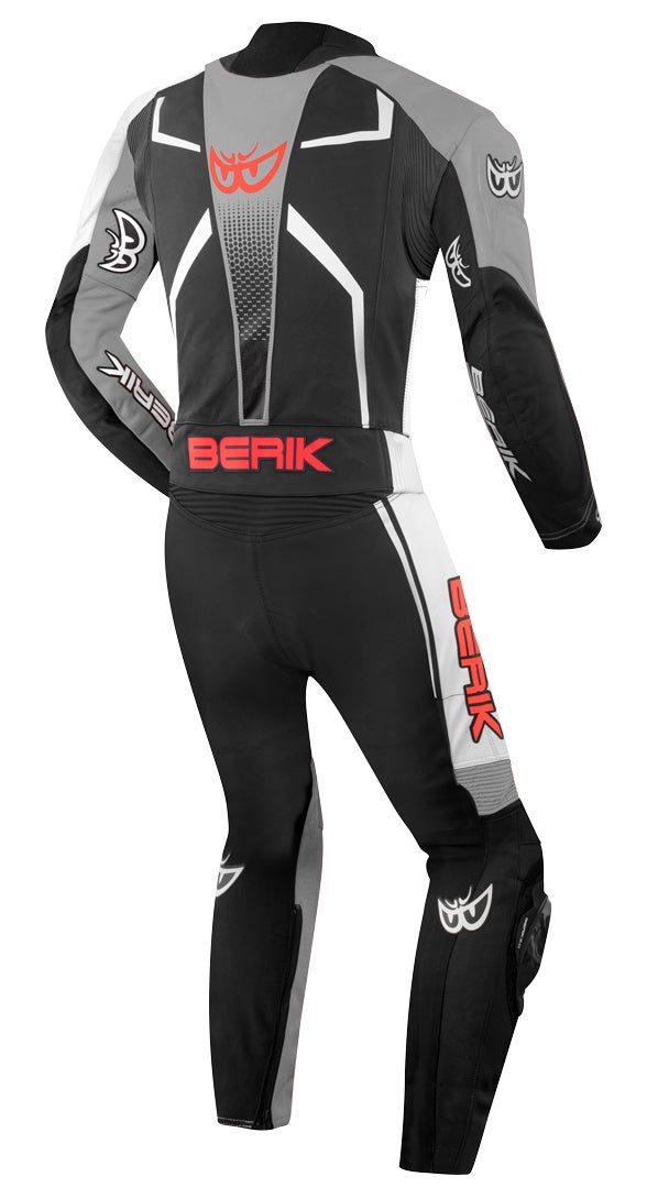 Berik XR-Ace Evo perforeret 2-delt motorcykel læderdragt sort/grå 56 Figur 2