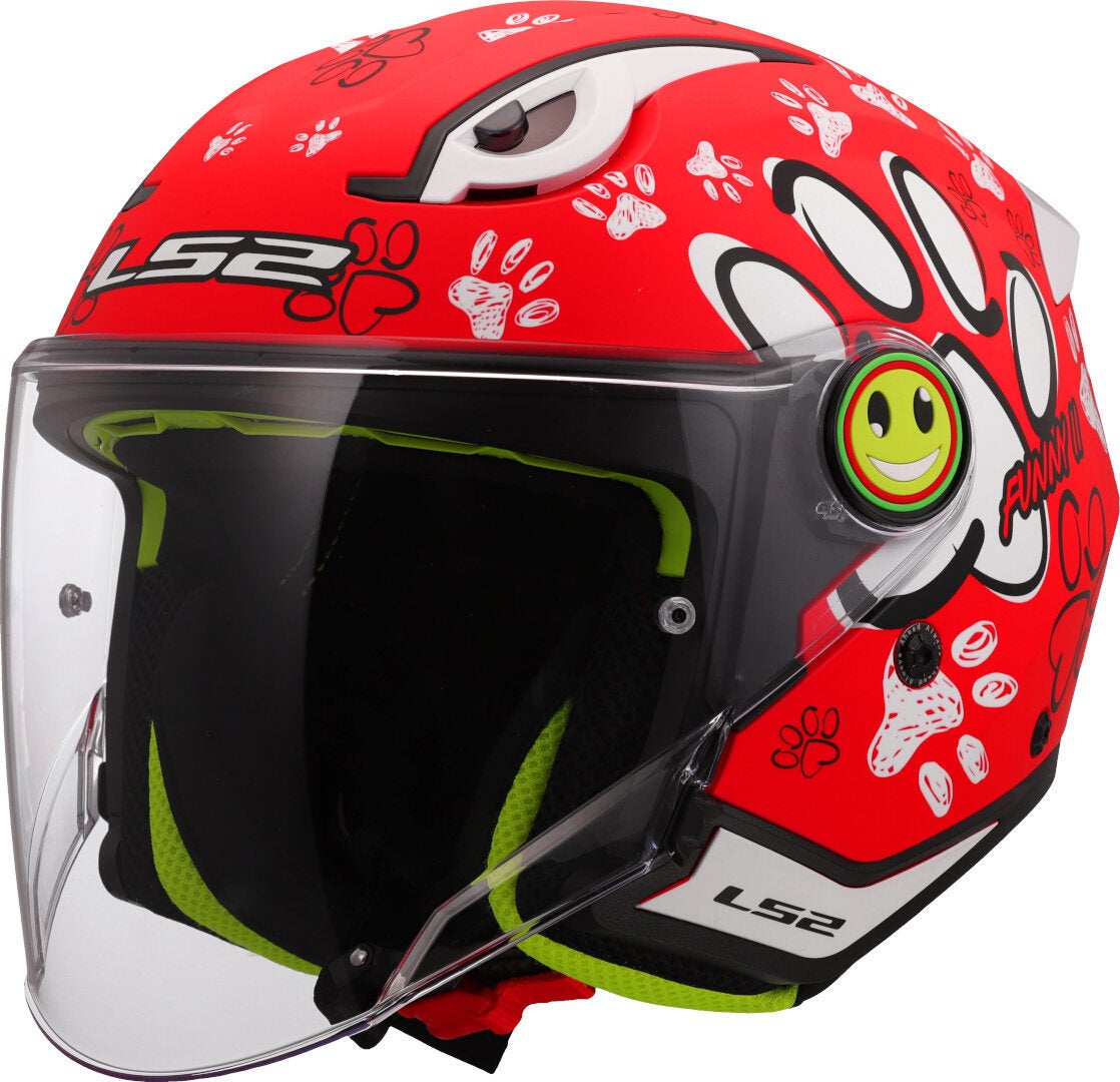 LS2 OF622 Funny II Paws Kids Jet Helmet-image-412609943
