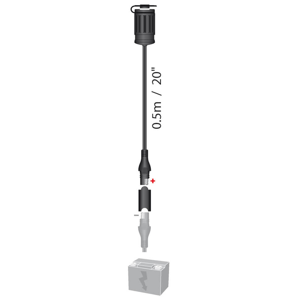 OPTIMATE Zigarettenanzünder Steckdose (Nr.6) SAE-Stecker Figura 1 OPTIMATE Zigarettenanzünder Steckdose (Nr.6) SAE-Stecker Figura 1