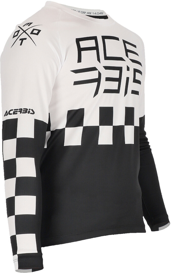 Acerbis MX J-Kid Tricou de motocross pentru copii Alb/Negru L Figura 3
