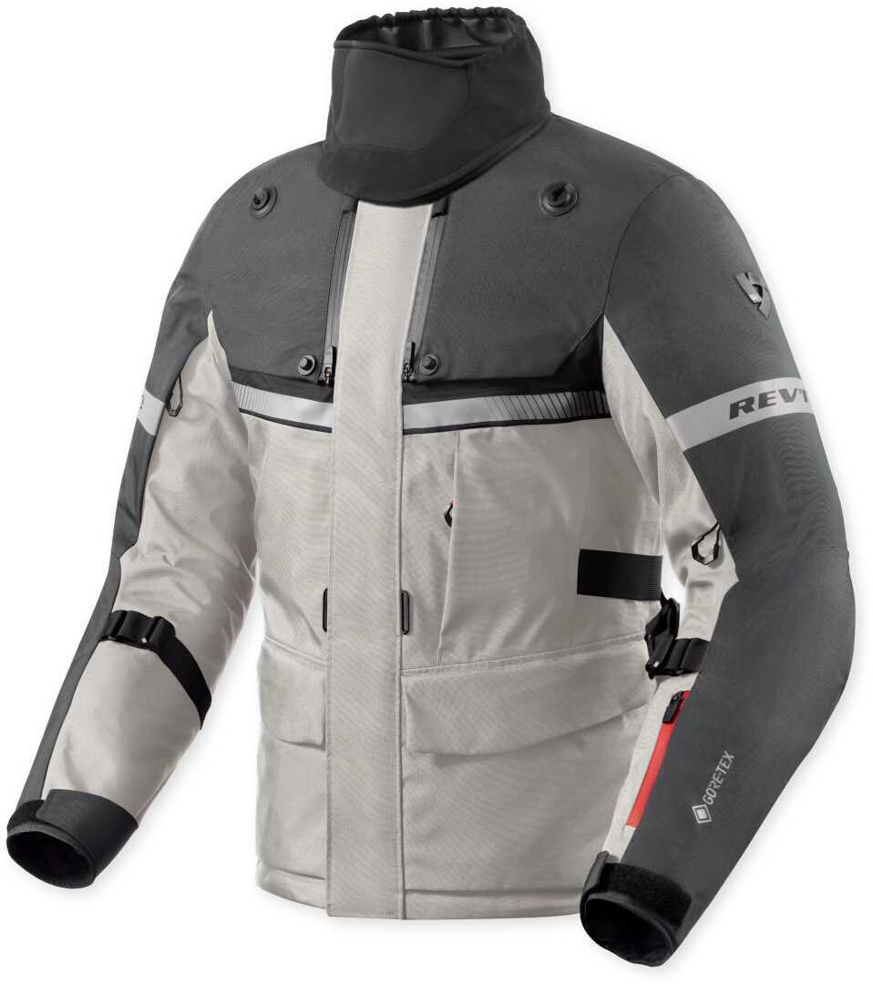 Revit Poseidon 3 GTX Motorcycle Textile Jacket silver/anthracite S Figure 1