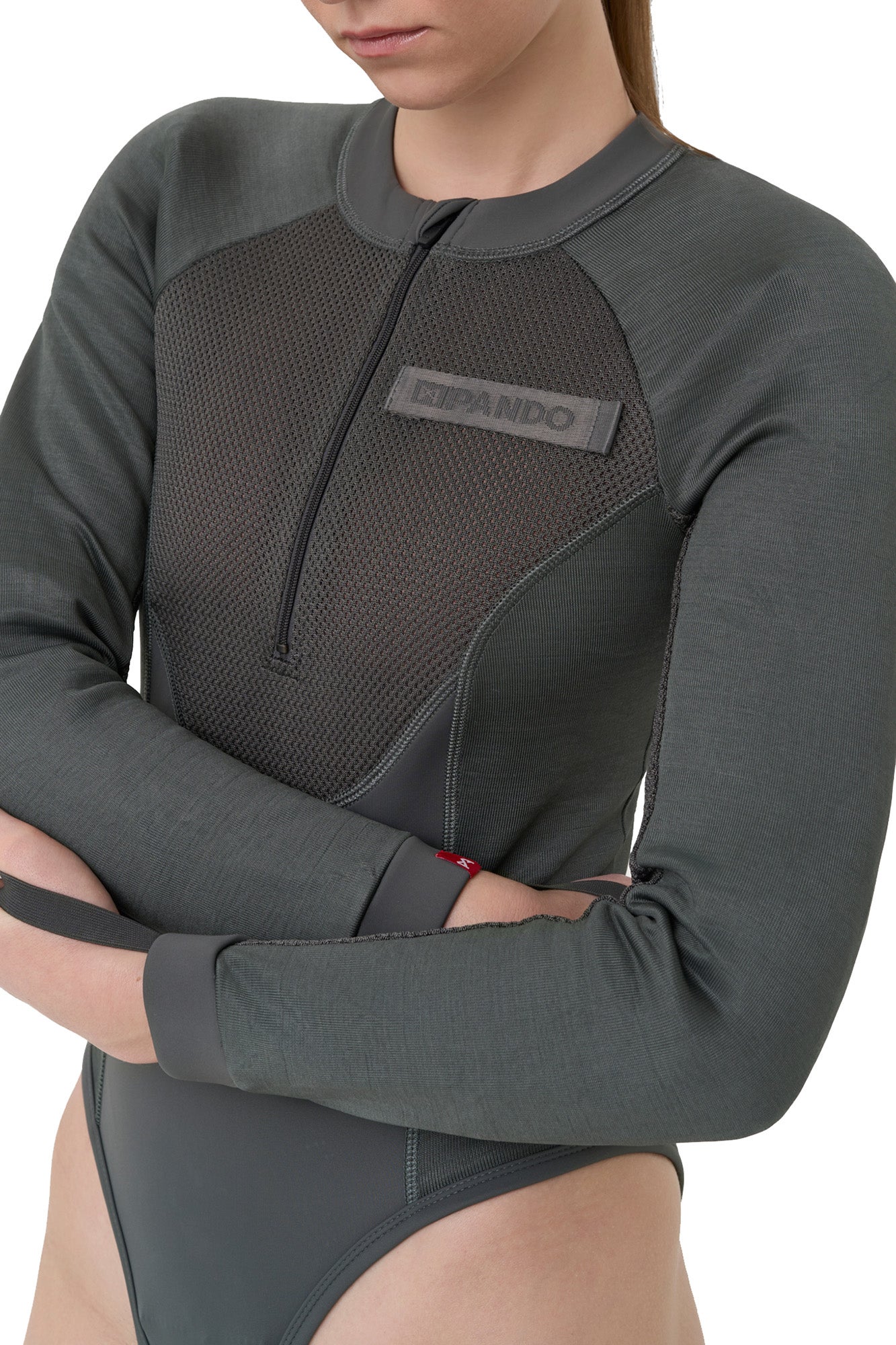 Pando Moto Bia Mesh Damer långärmad skyddsskjorta Oliv L Figur 5