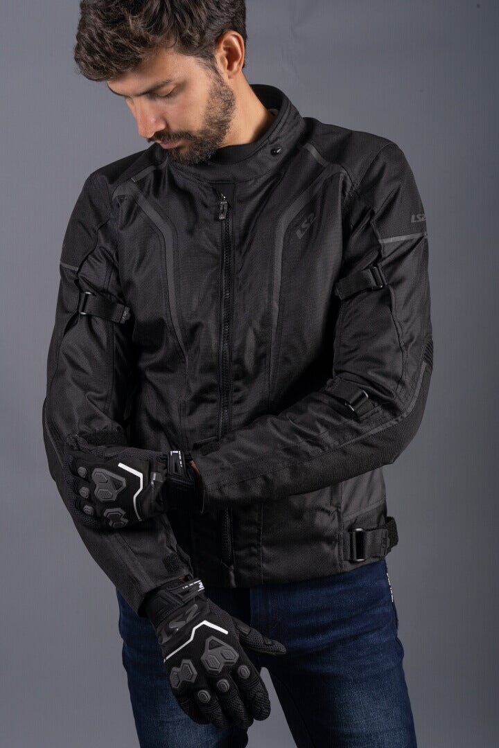 LS2 Sepang Veste textile de moto imperméable noir/gris foncé 3XL Figure 14