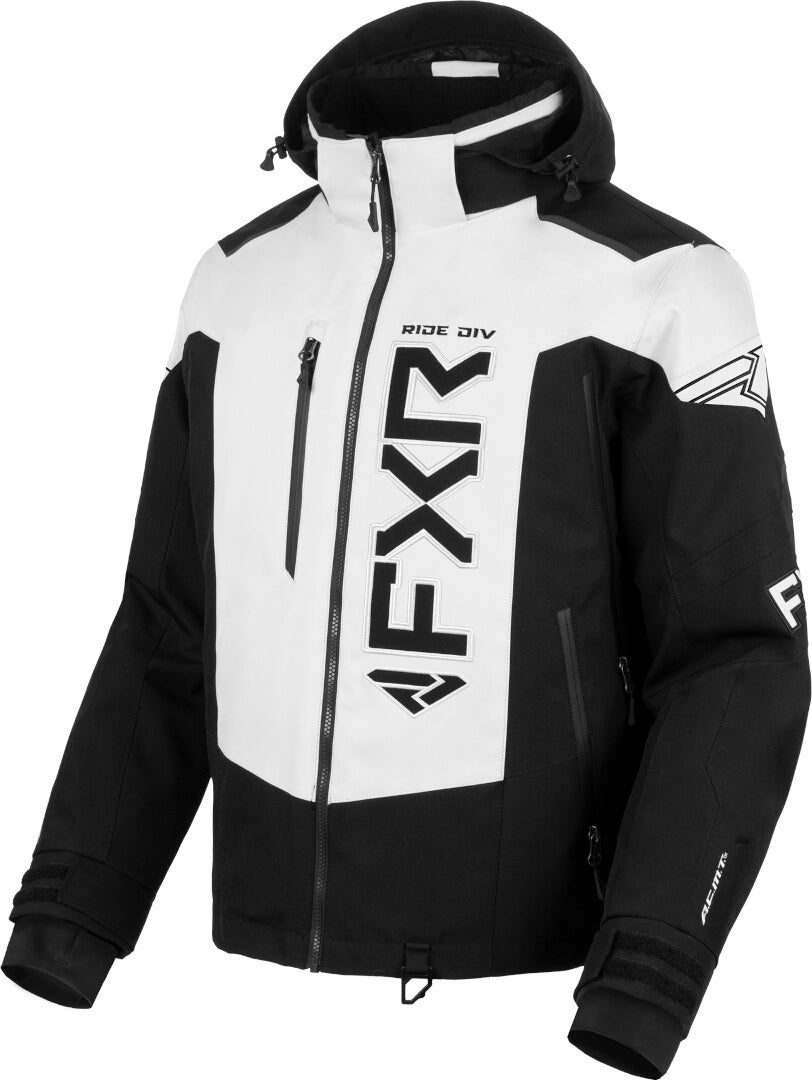 FXR Helium X 2-in-1 2025 Snowmobile Jacket black/white XL Figure 1
