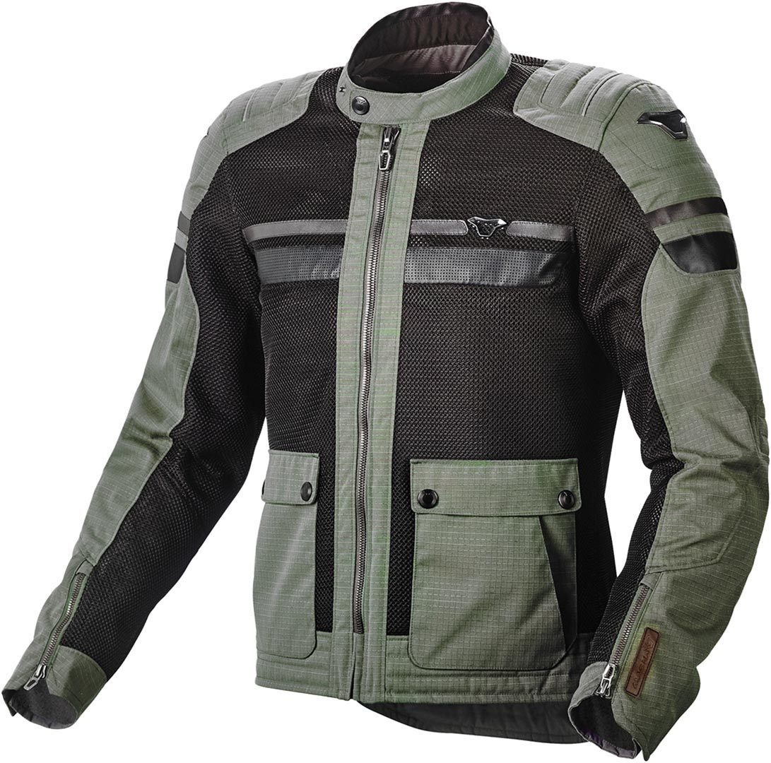 Macna Fluent Motorrad Textiljacke militärgrün M Abbildung 1