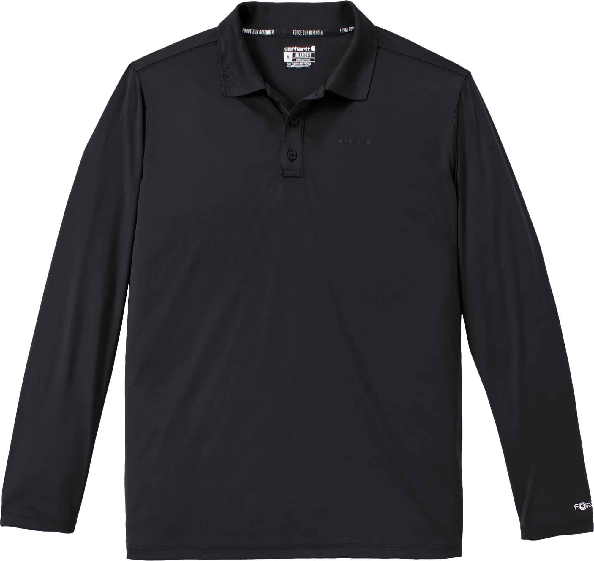 Carhartt Force Sun Defender Relaxed LS Logo Poloshirt Polokošile černá S Obrázek 1