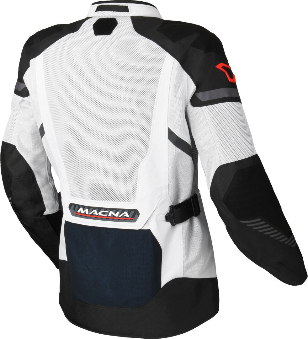 Macna Synchrone waterproof Motorcycle Textile Jacket light grey/black M Figure 4