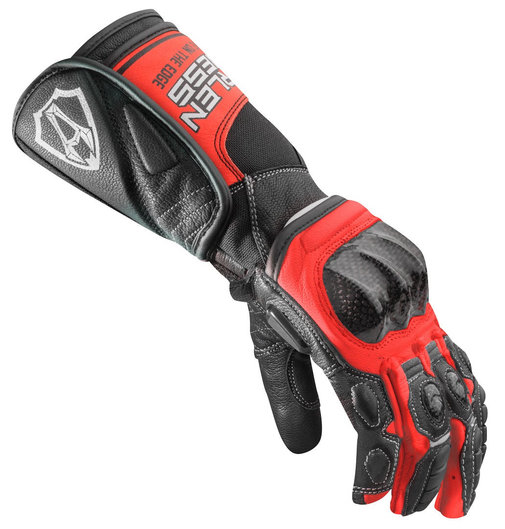 Arlen Ness Mugello Motorcykelhandsker sort/rød L Figur 3