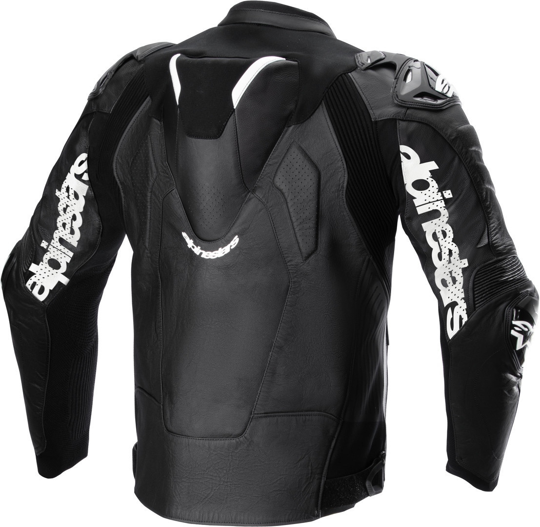 Alpinestars Atem V5 perforated Motorcycle Leather Jacket black/white 50 Figure 2
