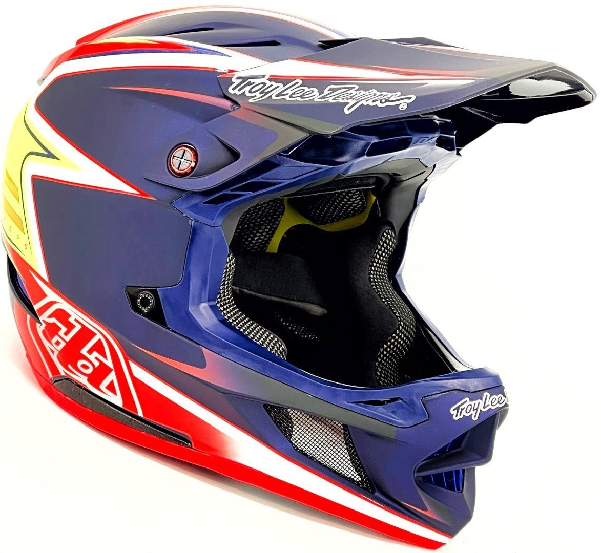 Troy Lee Designs D4 Carbon Lines Downhill Helmet black/red/yellow XL (60/61) Figure 1