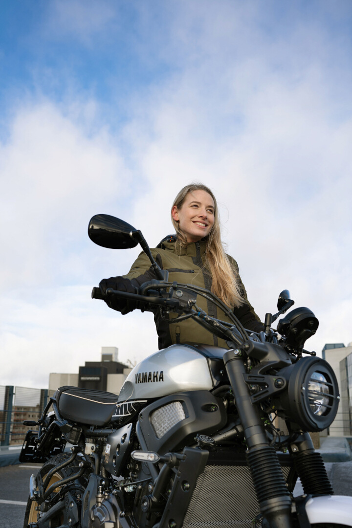 DIFI Jamie 2 Aerotex Urban vattentät Damer Motorcykel Textil Jacka grön/svart 40 Figur 3