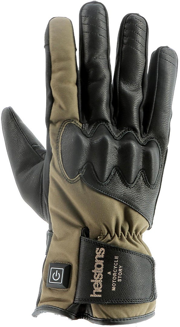 Helstons Curtis opvarmede motorcykelhandsker Sort/Khaki 13 Figur 1