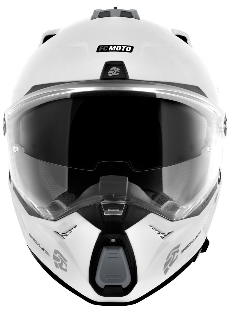 FC-Moto Merkur Pro Straight Enduro Helmet white matt S Figure 5