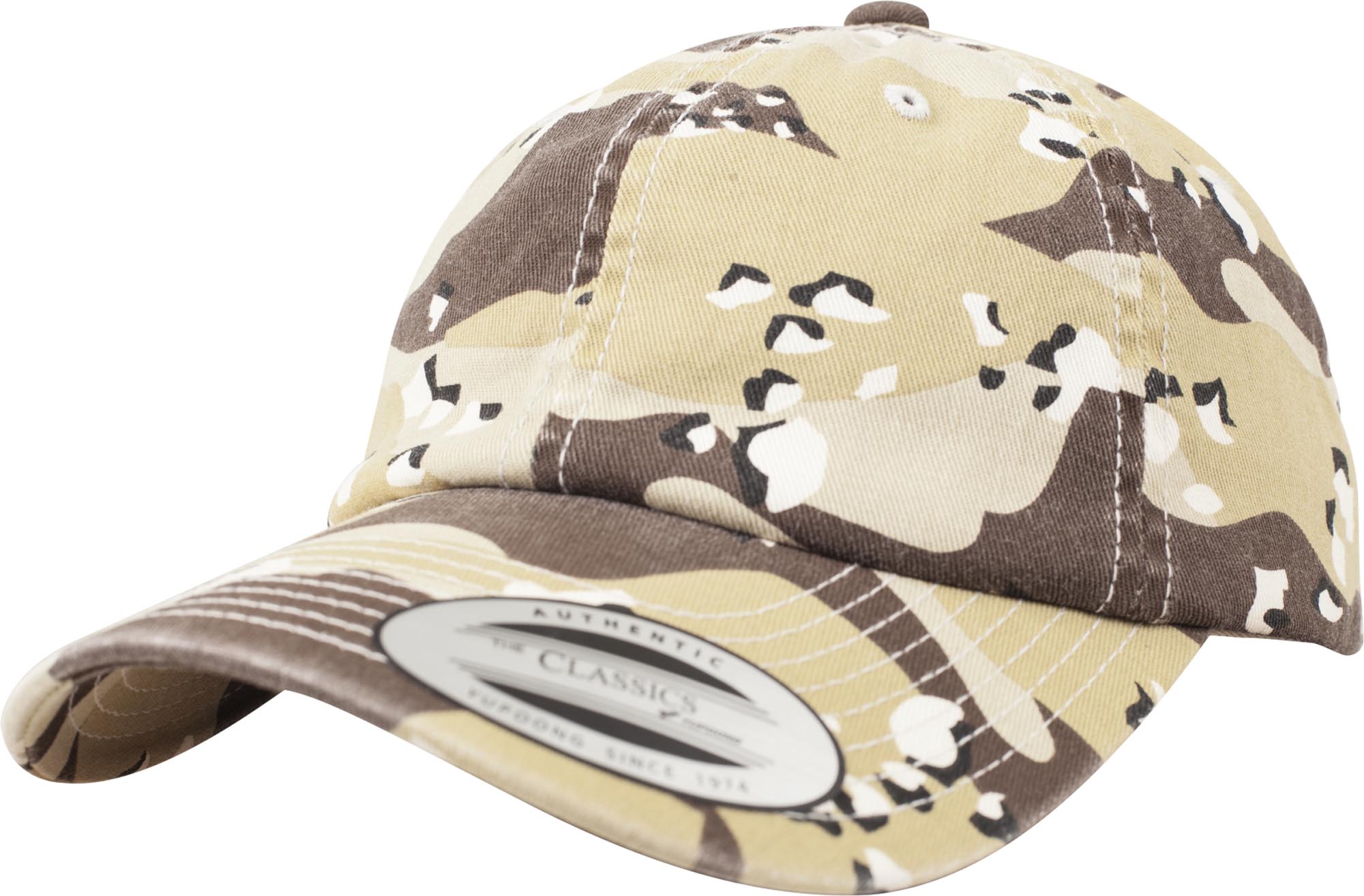 Brandit Low Profile Camo Washed Cap Camoflage/Jaune Figure 1