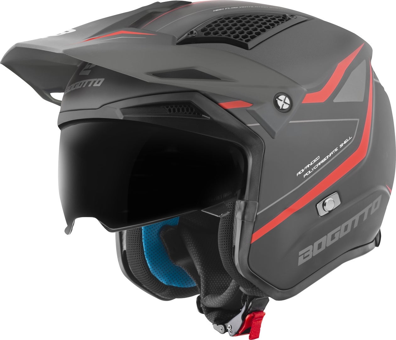 Bogotto Radic WN-ST 22.06 Casco rosso/nero S Figura 3