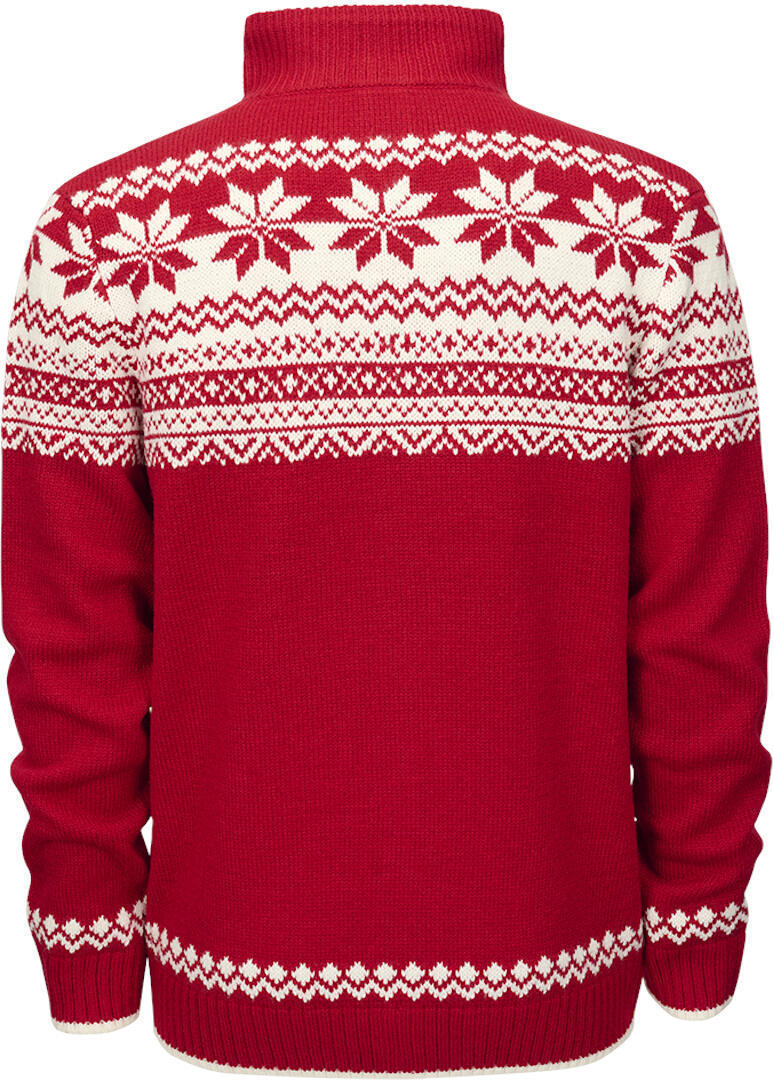 Brandit Norweger Zip Pullover Rosso/Bianco 3XL Figura 2