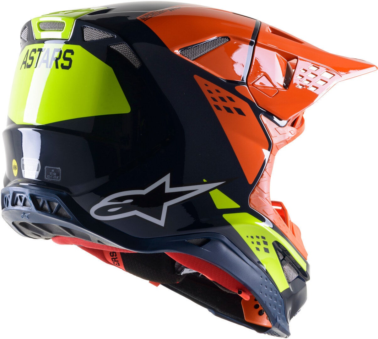 Alpinestars Supertech M8 Factory Motocross Helmet blue/orange M Figure 2