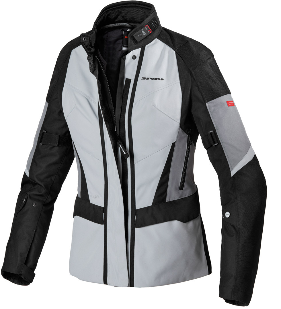 Spidi Traveler 2 Dames motorfiets textiel jas zwart/grijs M Figuur 1