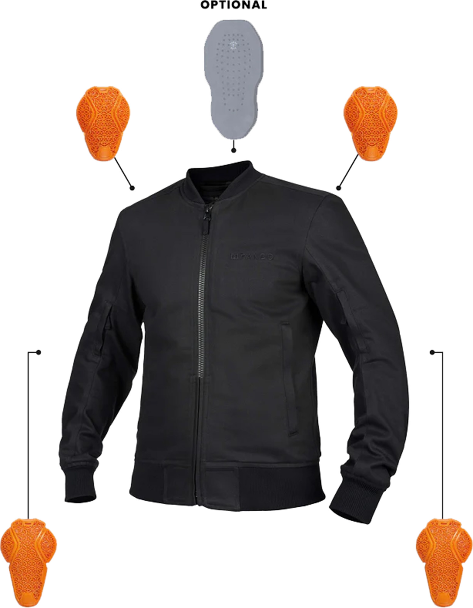 Pando Moto Ventura Motorcycle Textile Jacket M Figure 5
